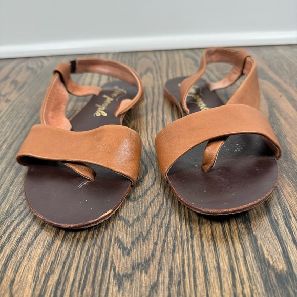 Free People Under Wraps tan Leather Sandal Size 6/36 - Picture 4 of 6